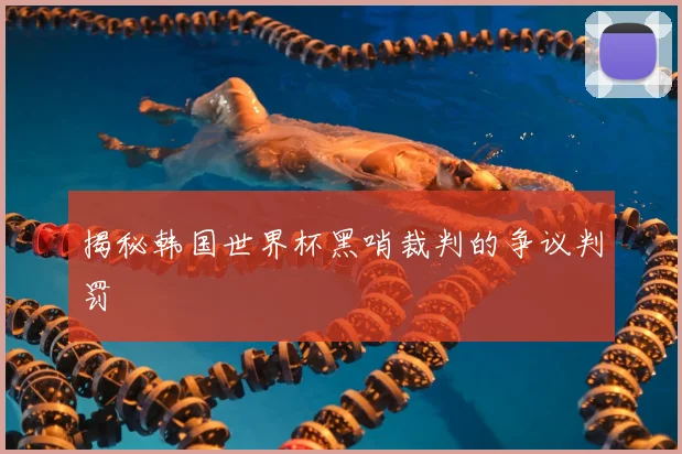 揭秘韩国世界杯黑哨裁判的争议判罚